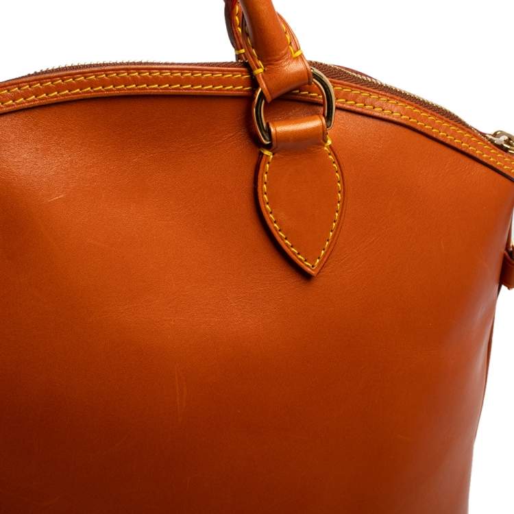 Pre Owned Louis Vuitton Caramel Nomade Leather Vertical Lockit Bag