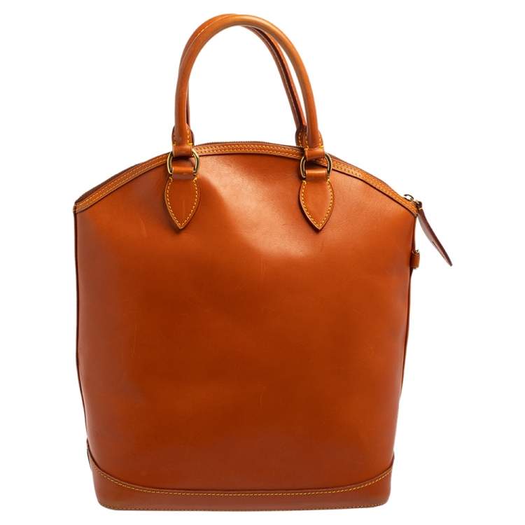 Pre Owned Louis Vuitton Caramel Nomade Leather Vertical Lockit Bag