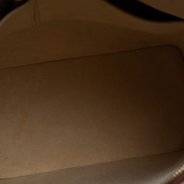 Pre Owned Louis Vuitton Caramel Nomade Leather Vertical Lockit Bag