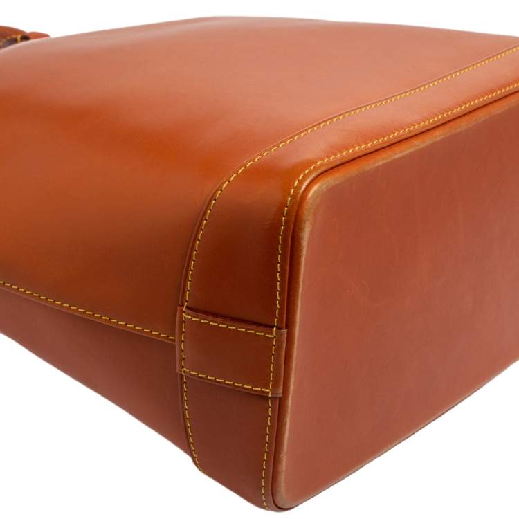 Pre Owned Louis Vuitton Caramel Nomade Leather Vertical Lockit Bag