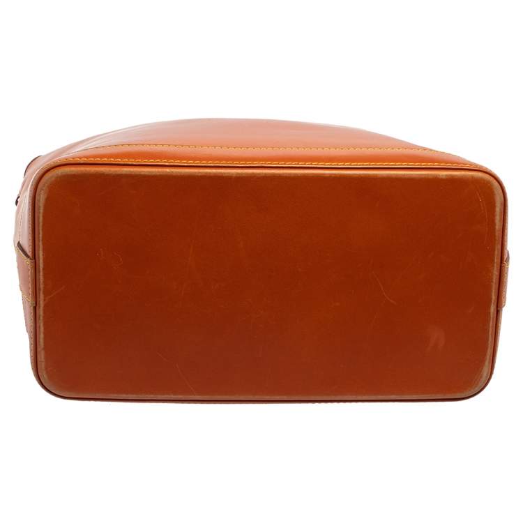 Pre Owned Louis Vuitton Caramel Nomade Leather Vertical Lockit Bag