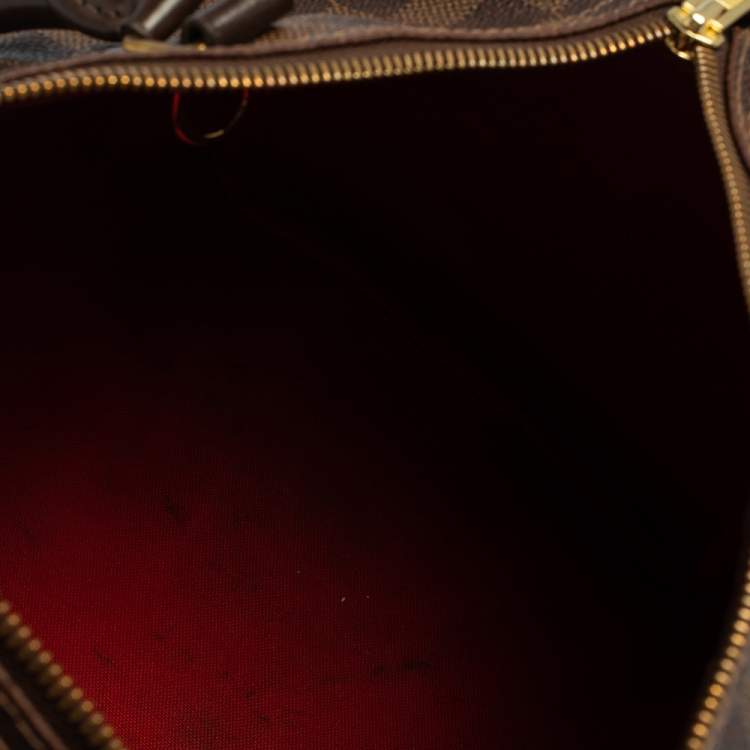 Pre Owned Louis Vuitton Damier Ebene Canvas and Leather Speedy 30 Bag