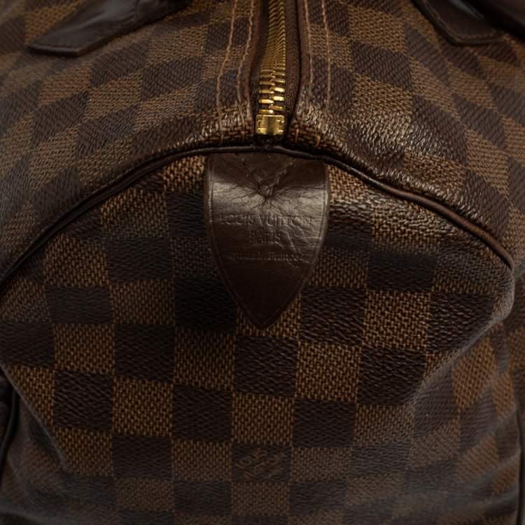 Pre Owned Louis Vuitton Damier Ebene Canvas and Leather Speedy 30 Bag