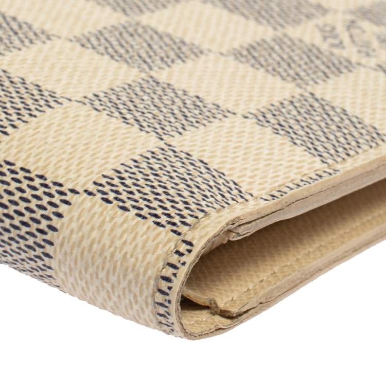 Pre Owned Louis Vuitton Damier Azur Canvas Marco Wallet