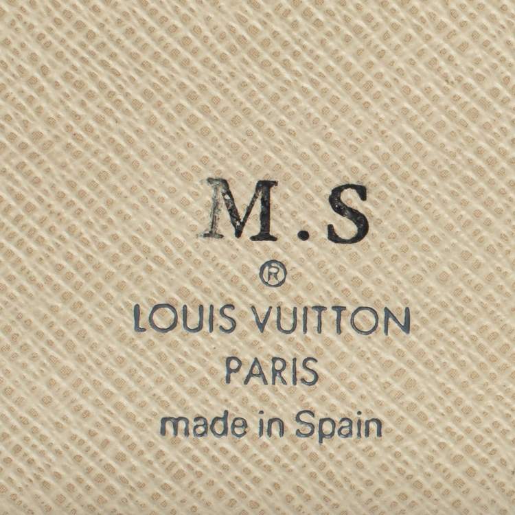 Pre Owned Louis Vuitton Damier Azur Canvas Marco Wallet