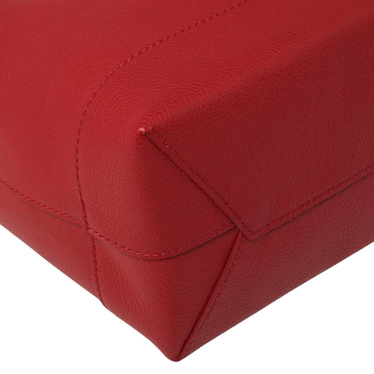 Pre Owned Louis Vuitton Rubis Calfskin Leather Lockme Backpack