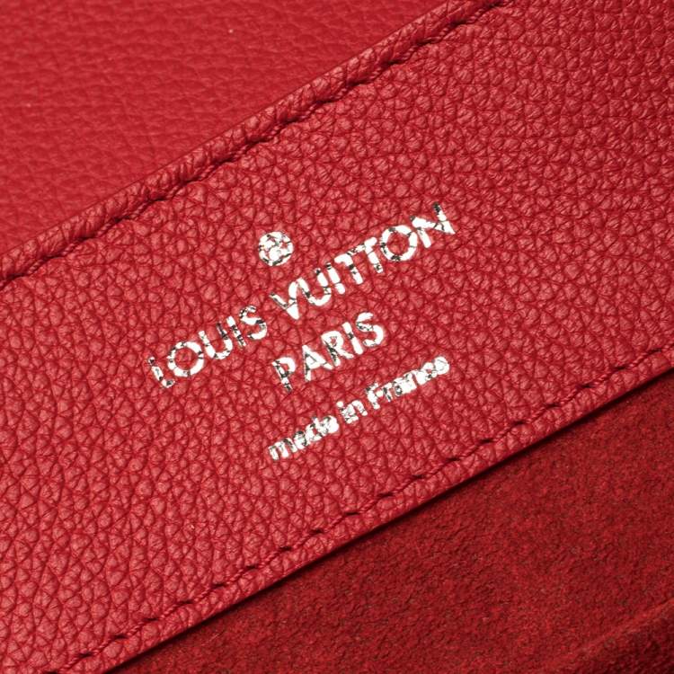 Pre Owned Louis Vuitton Rubis Calfskin Leather Lockme Backpack