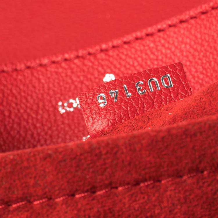 Pre Owned Louis Vuitton Rubis Calfskin Leather Lockme Backpack