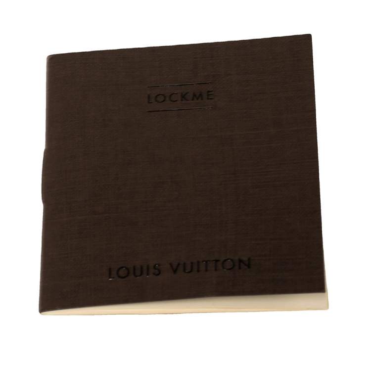 Pre Owned Louis Vuitton Rubis Calfskin Leather Lockme Backpack