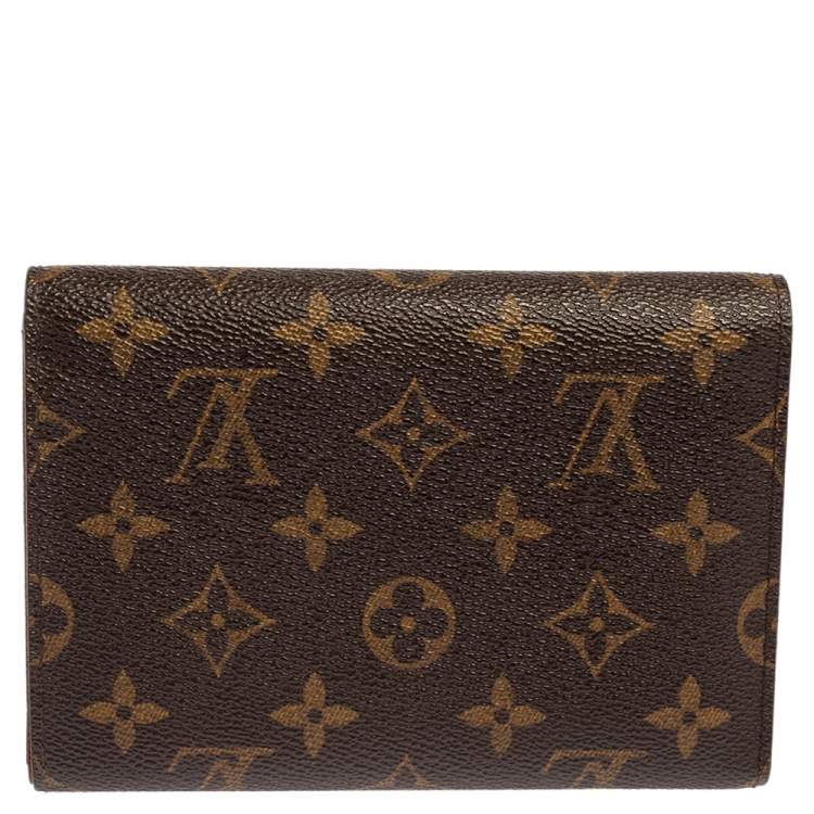 Pre Owned Louis Vuitton Monogram Sarah International Tri-fold Wallet