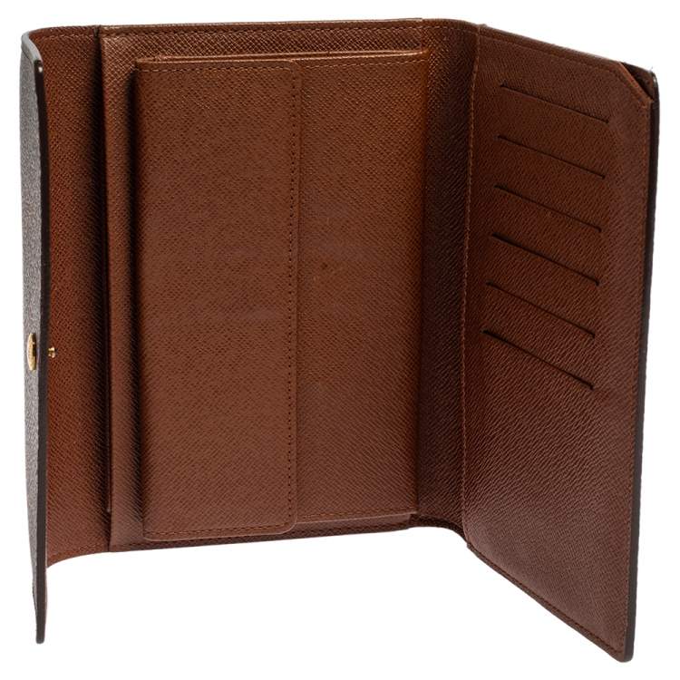 Pre Owned Louis Vuitton Monogram Sarah International Tri-fold Wallet