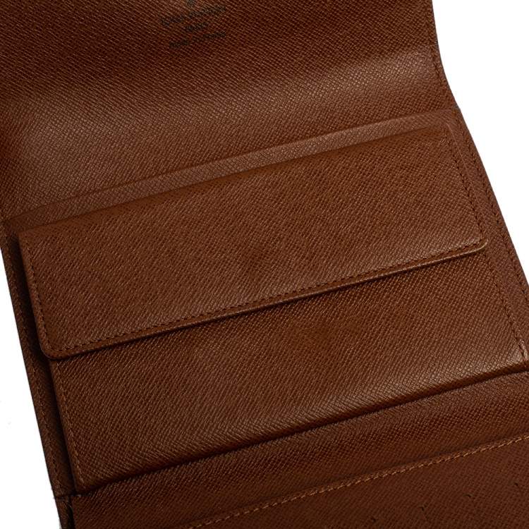 Pre Owned Louis Vuitton Monogram Sarah International Tri-fold Wallet