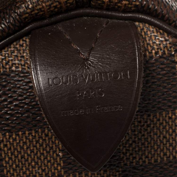 Pre Owned Louis Vuitton Damier Ebene Canvas Speedy 30 Bag