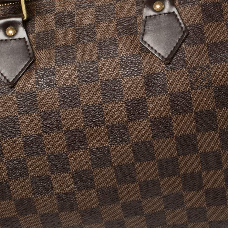 Pre Owned Louis Vuitton Damier Ebene Canvas Speedy 30 Bag