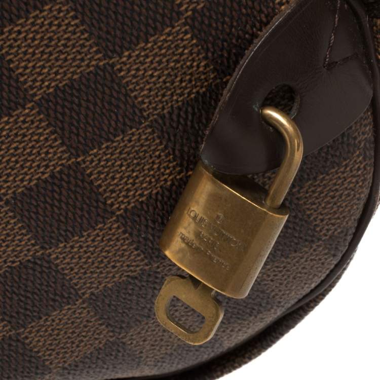 Pre Owned Louis Vuitton Damier Ebene Canvas Speedy 30 Bag