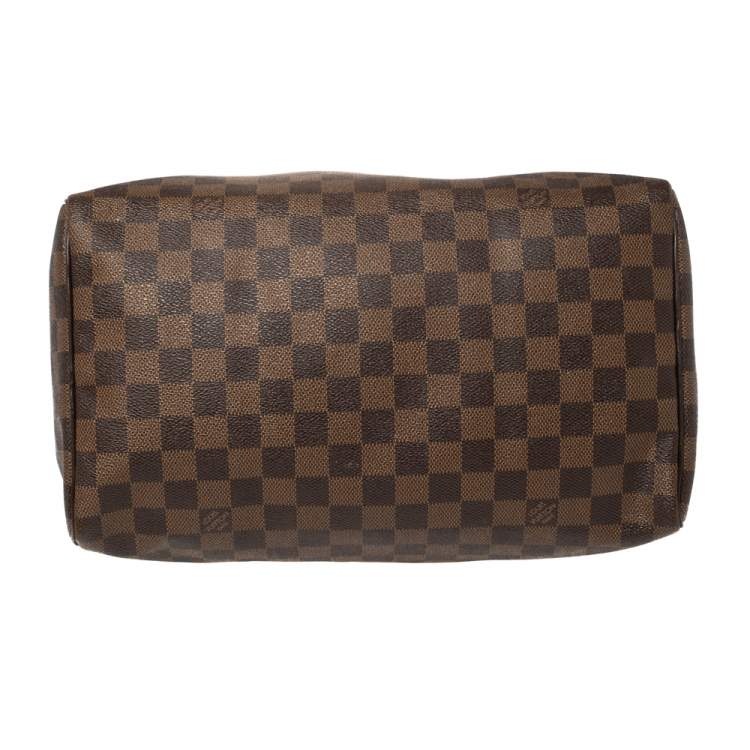 Pre Owned Louis Vuitton Damier Ebene Canvas Speedy 30 Bag