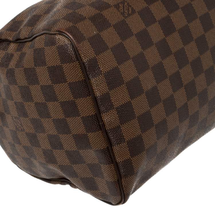 Pre Owned Louis Vuitton Damier Ebene Canvas Speedy 30 Bag