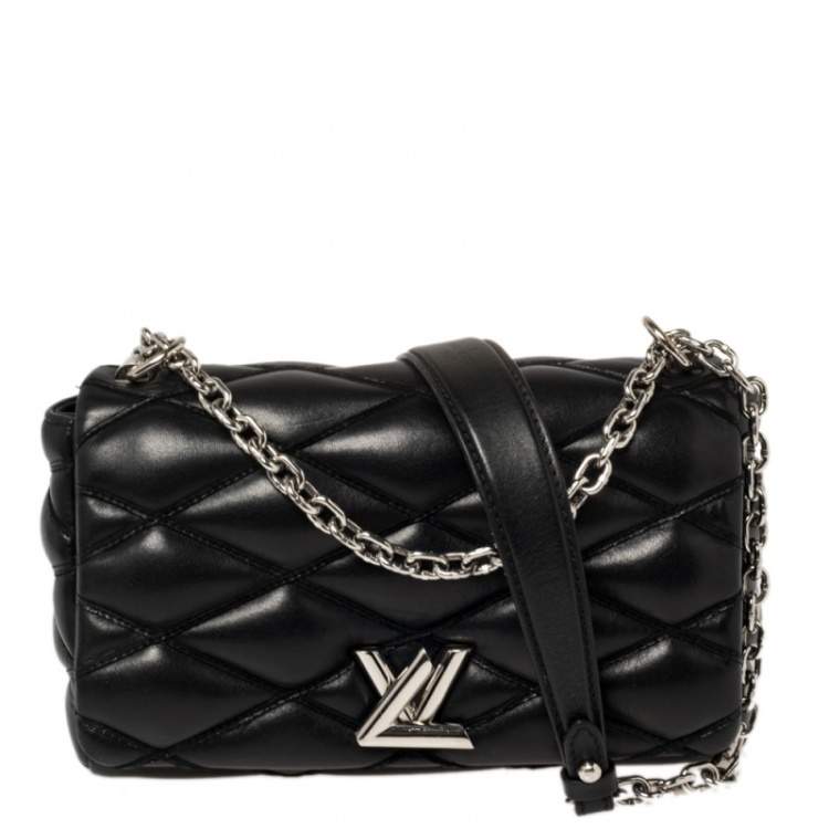 Louis Vuitton - GO-14 Mini Black Malletage Leather at 1stDibs