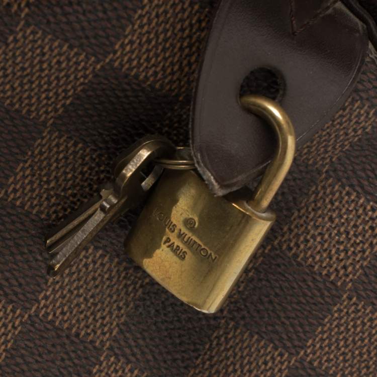 Pre Owned Louis Vuitton Damier Ebene Canvas Speedy 35 Bag