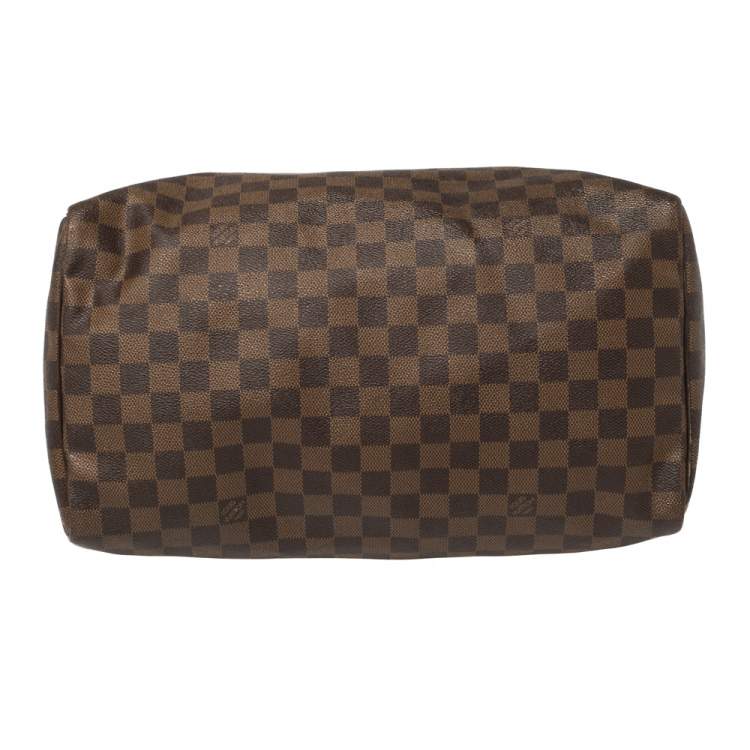 Pre Owned Louis Vuitton Damier Ebene Canvas Speedy 35 Bag