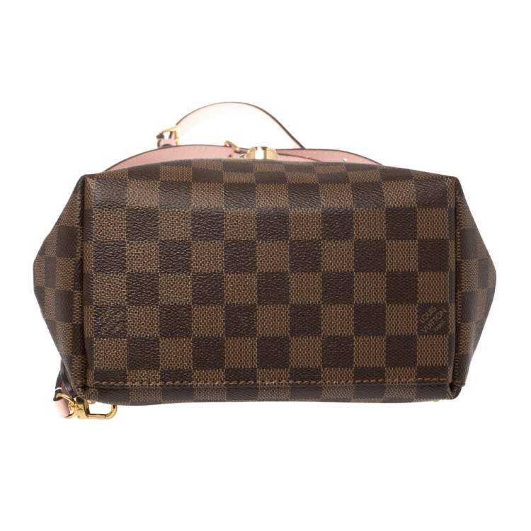 Pre Owned Louis Vuitton Magnolia Pink Damier Ebene Canvas Clapton Backpack