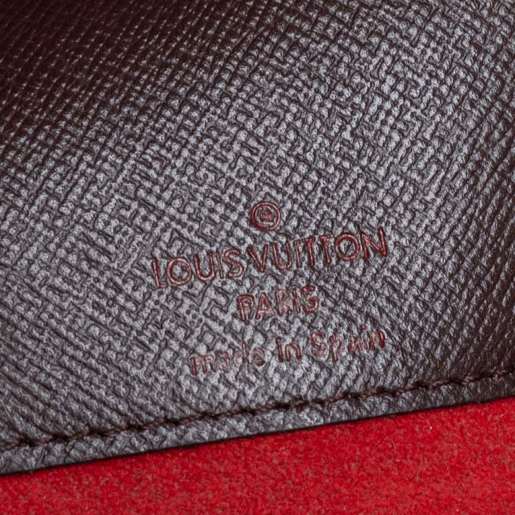 Pre Owned Louis Vuitton Damier Ebene Canvas Musette Tango Messenger Bag