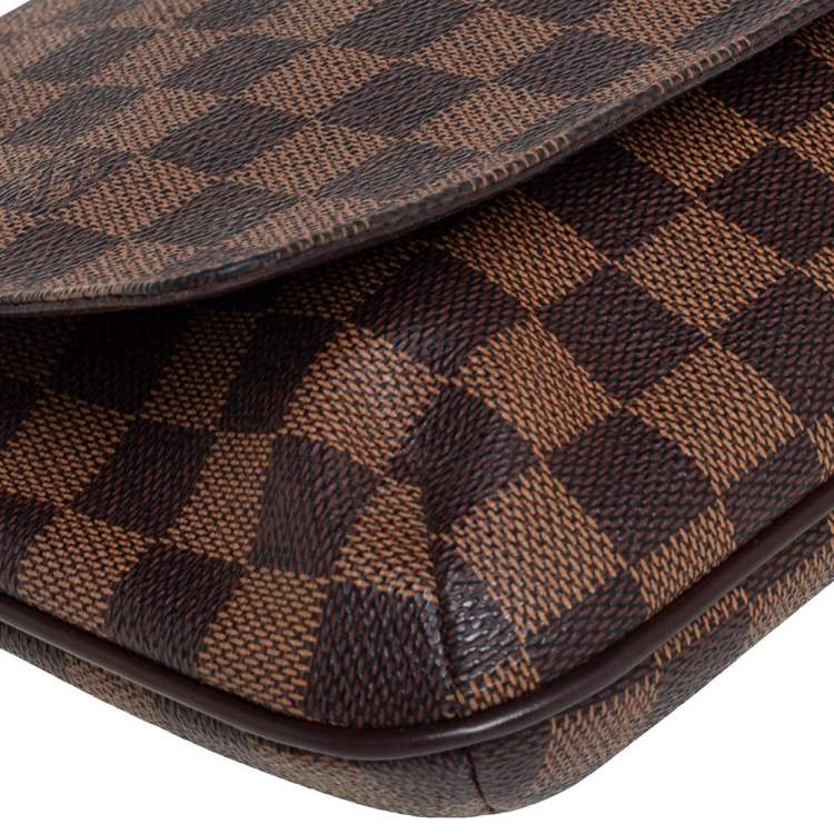 Pre Owned Louis Vuitton Damier Ebene Canvas Musette Tango Messenger Bag