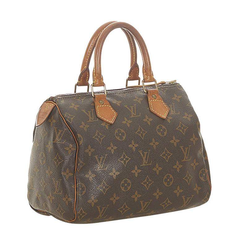 Pre Owned Louis Vuitton Monogram Canvas Speedy 25 Bag