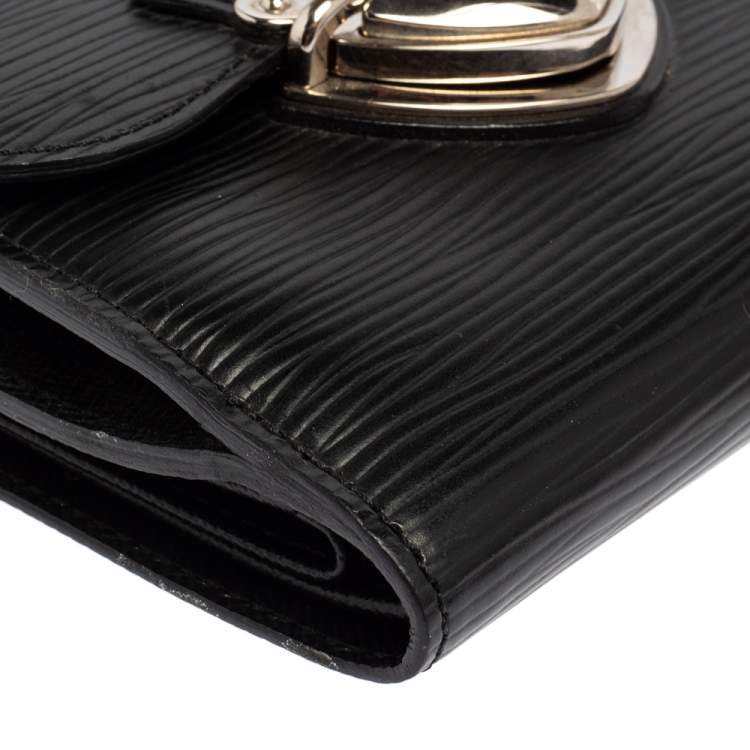 مملوكة مسبقًا Louis Vuitton Black Epi Leather Joey Wallet