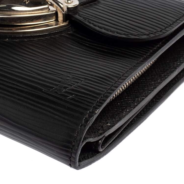 مملوكة مسبقًا Louis Vuitton Black Epi Leather Joey Wallet