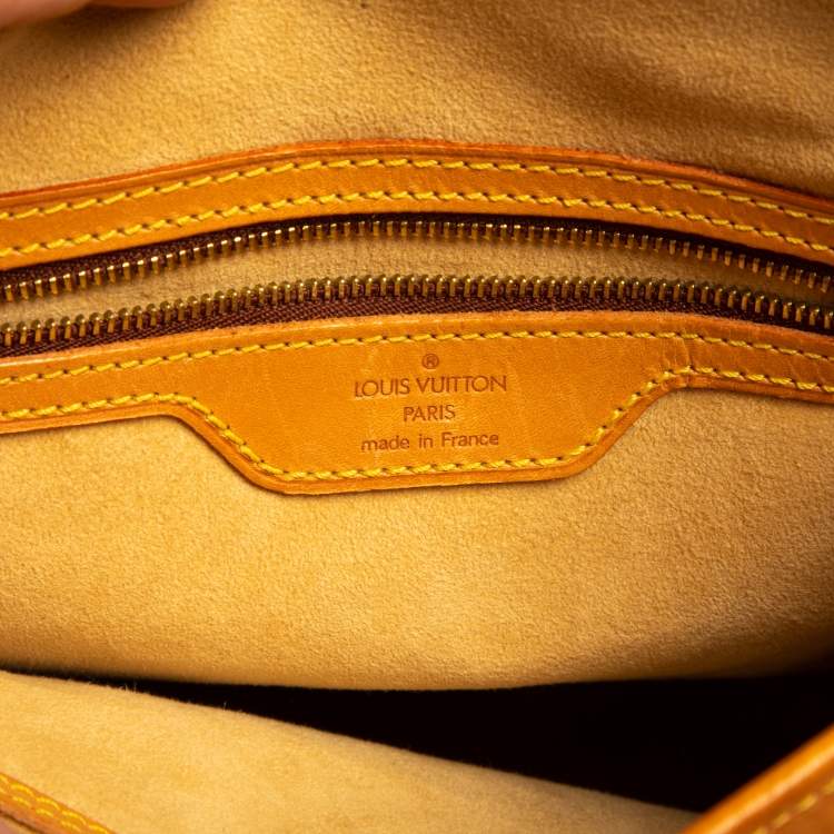 Pre Owned Louis Vuitton Natural Vachetta Leather Limited Edition Petit Bucket Bag