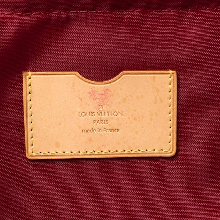 Pre Owned Louis Vuitton Red Monogram Vernis Pegase 45 Luggage