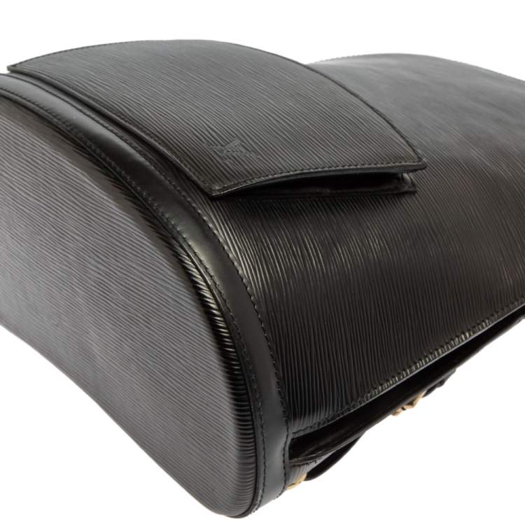 Pre Owned Louis Vuitton Black Epi Leather Gobelins Backpack Bag