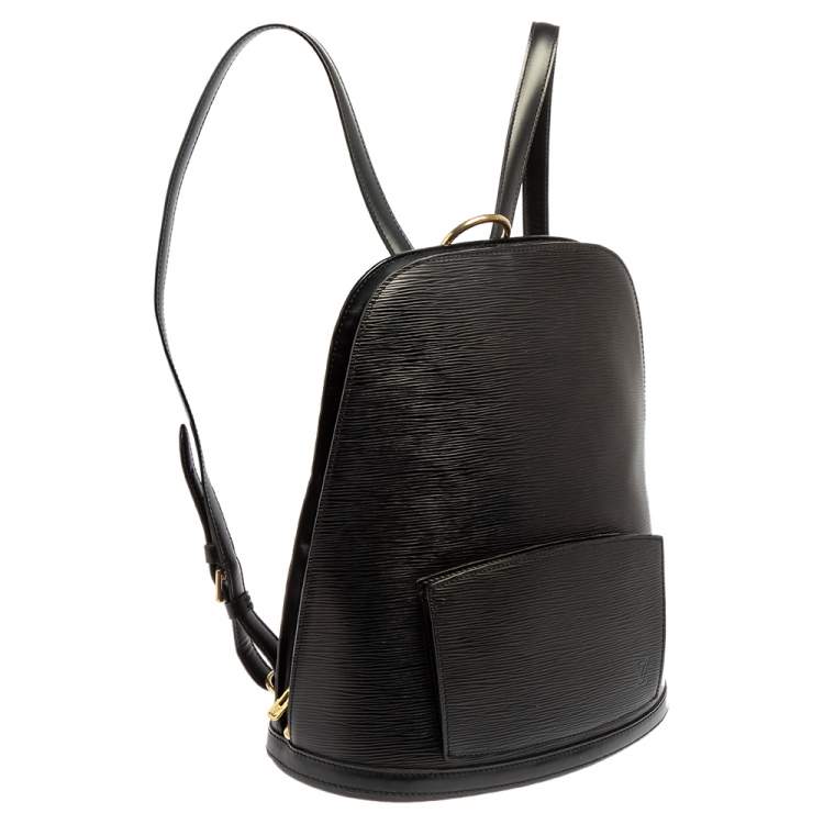 Pre Owned Louis Vuitton Black Epi Leather Gobelins Backpack Bag