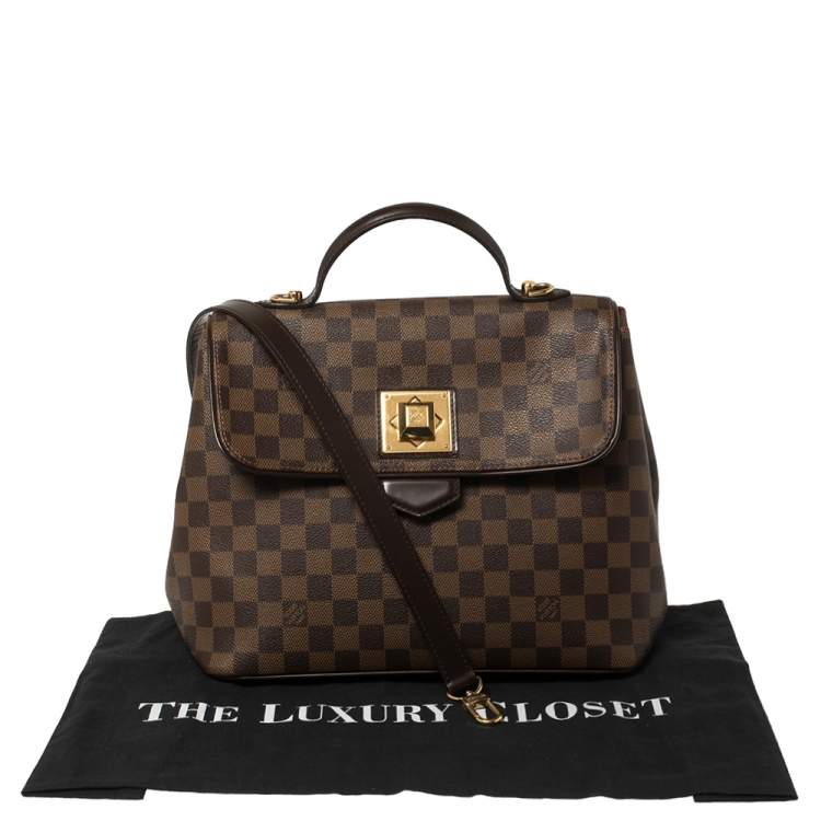 Pre Owned Louis Vuitton Damier Ebene Canvas Bergamo MM Bag