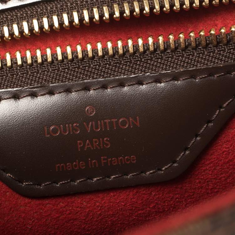 Pre Owned Louis Vuitton Damier Ebene Canvas Bergamo MM Bag