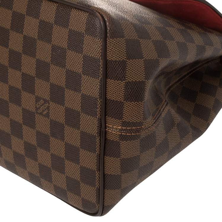 Pre Owned Louis Vuitton Damier Ebene Canvas Bergamo MM Bag
