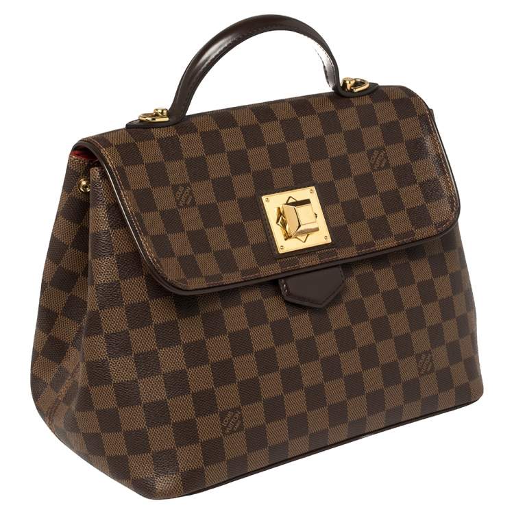 Pre Owned Louis Vuitton Damier Ebene Canvas Bergamo MM Bag