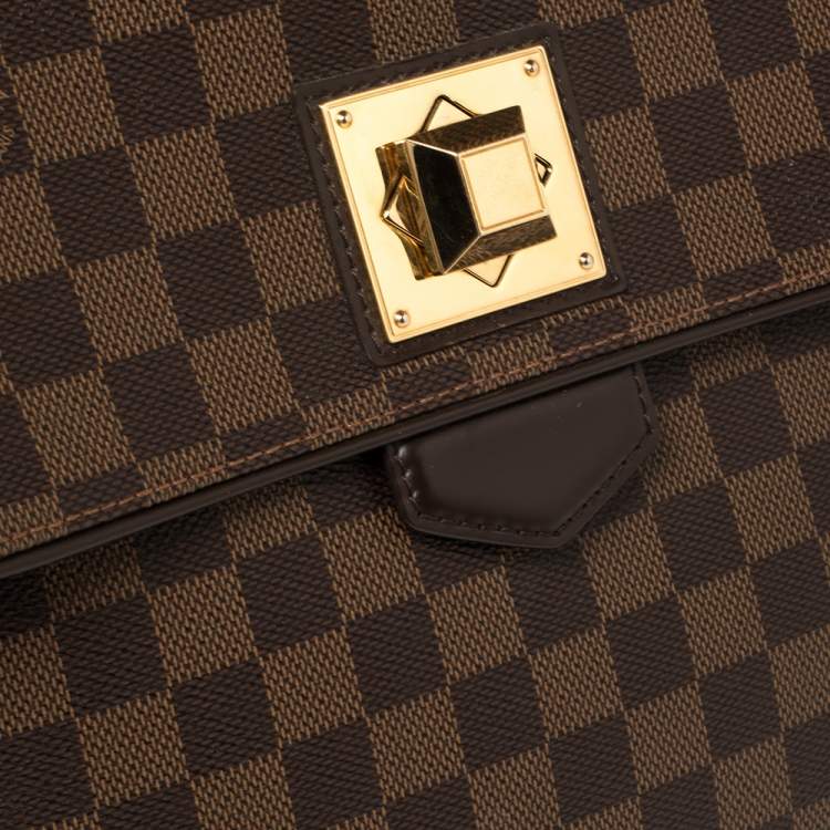 Pre Owned Louis Vuitton Damier Ebene Canvas Bergamo MM Bag