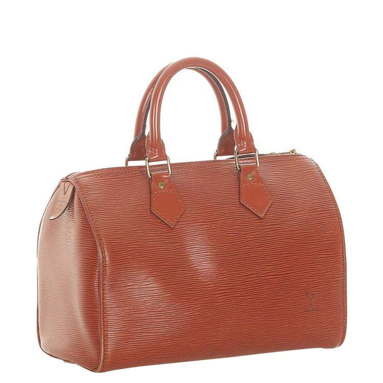 مملوكة مسبقًا Louis Vuitton Brown Epi Leather Speedy 25 Bag