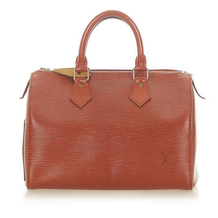 مملوكة مسبقًا Louis Vuitton Brown Epi Leather Speedy 25 Bag