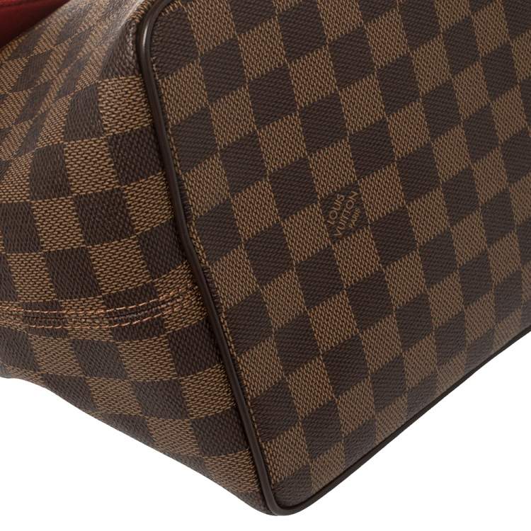 Pre Owned Louis Vuitton Damier Ebene Canvas Bergamo MM Bag