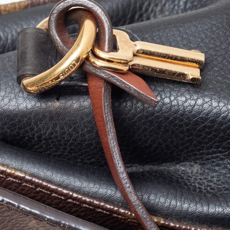 مملوكة مسبقًا Louis Vuitton Black Monogram Canvas and Leather Eden PM Bag
