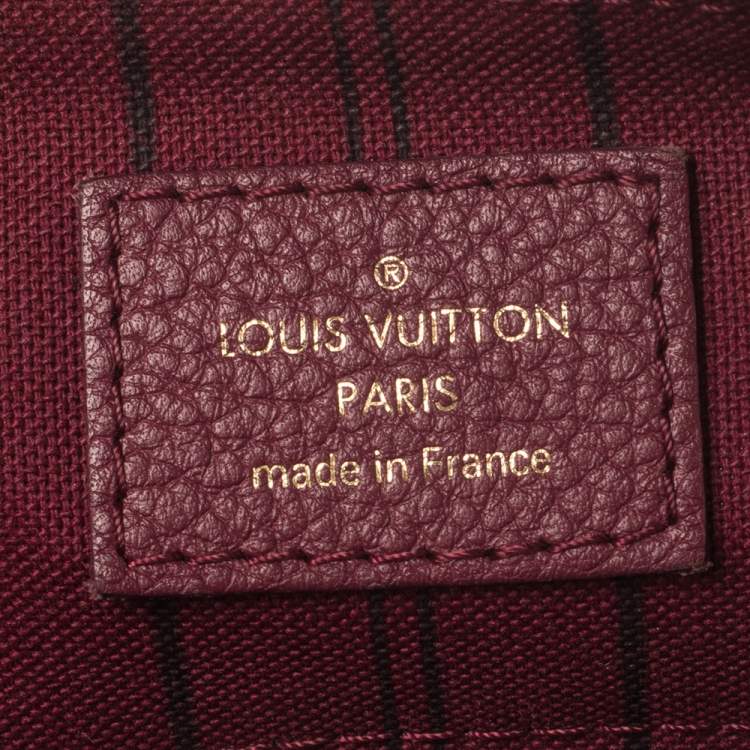 Pre Owned Louis Vuitton Aurore Monogram Empreinte Leather Speedy Bandoulière 25 Bag