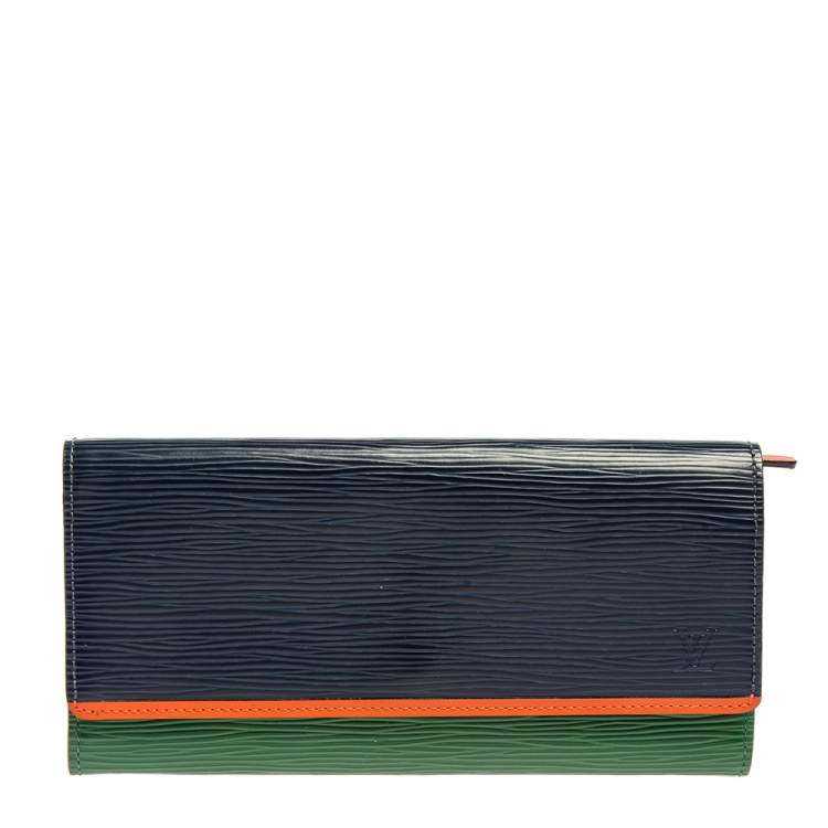 Louis Vuitton Flore Leather Wallet In Black