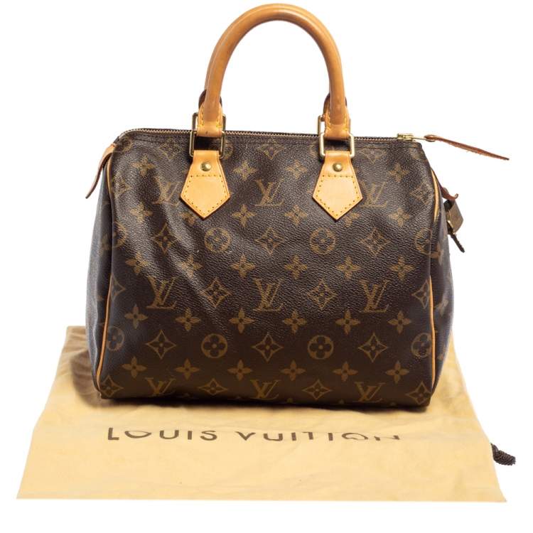 Pre Owned Louis Vuitton Monogram Canvas Speedy 25 Bag
