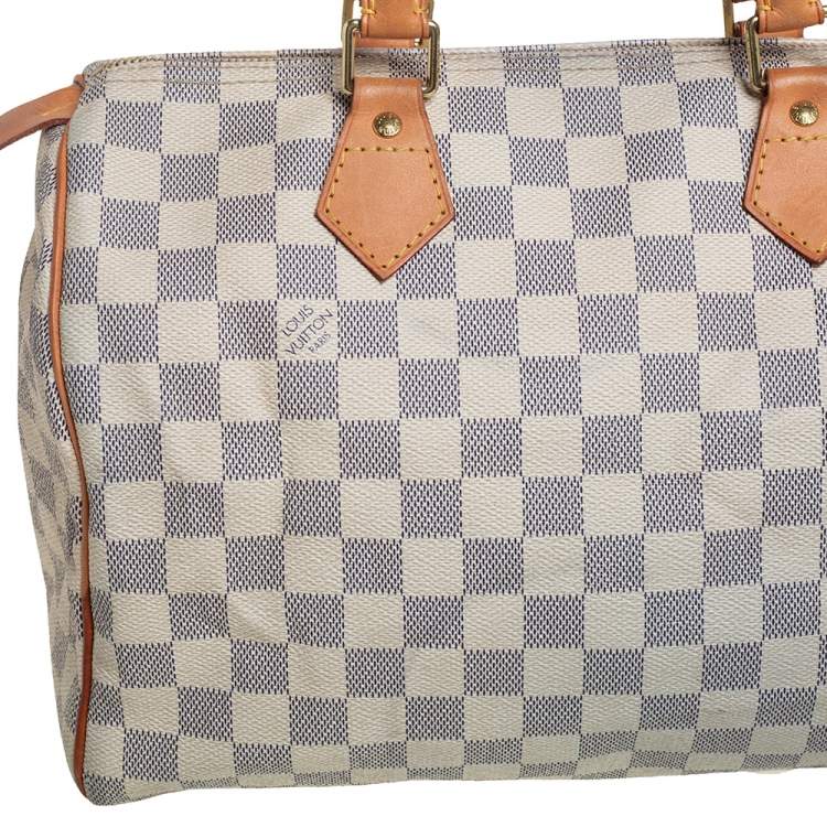 مملوكة مسبقًا Louis Vuitton Damier Azur Canvas Speedy 30 Bag