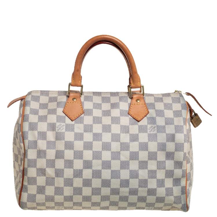 مملوكة مسبقًا Louis Vuitton Damier Azur Canvas Speedy 30 Bag