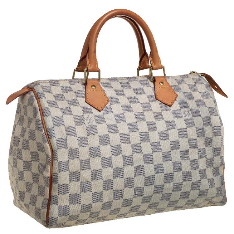 مملوكة مسبقًا Louis Vuitton Damier Azur Canvas Speedy 30 Bag