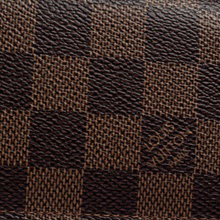 Pre Owned Louis Vuitton Damier Ebene Canvas Business Card Holder